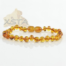 Amber bracelet cognac with screw clasp Amber bracelet cognac with screw clasp